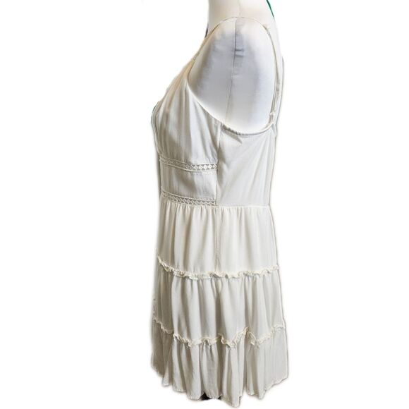 Altar'd State Drucella Ladder Trim Mini Dress, Lined, White, L - Picture 5 of 8